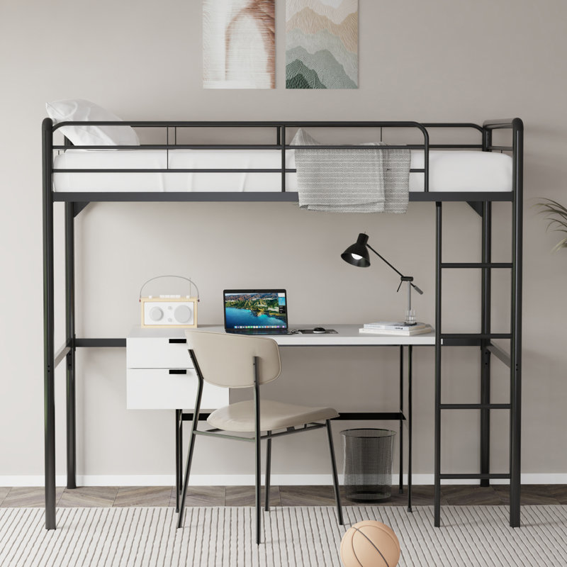 Lit mezzanine haut Daury, Lit simple