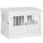 Caisse en bois pour chien avec portes triples