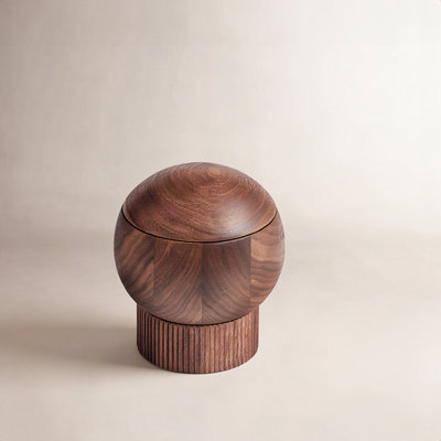 The Salt Sphere Wooden Salt Cellar