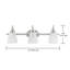 Éclairage pour meuble-lavabo satine à 3 lumières et gradation Hartwick