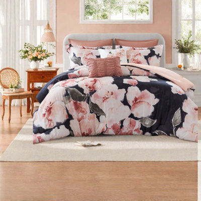 Soft Cotton Queen Bedding Sets, 7 Piece Modern Comfort For Home