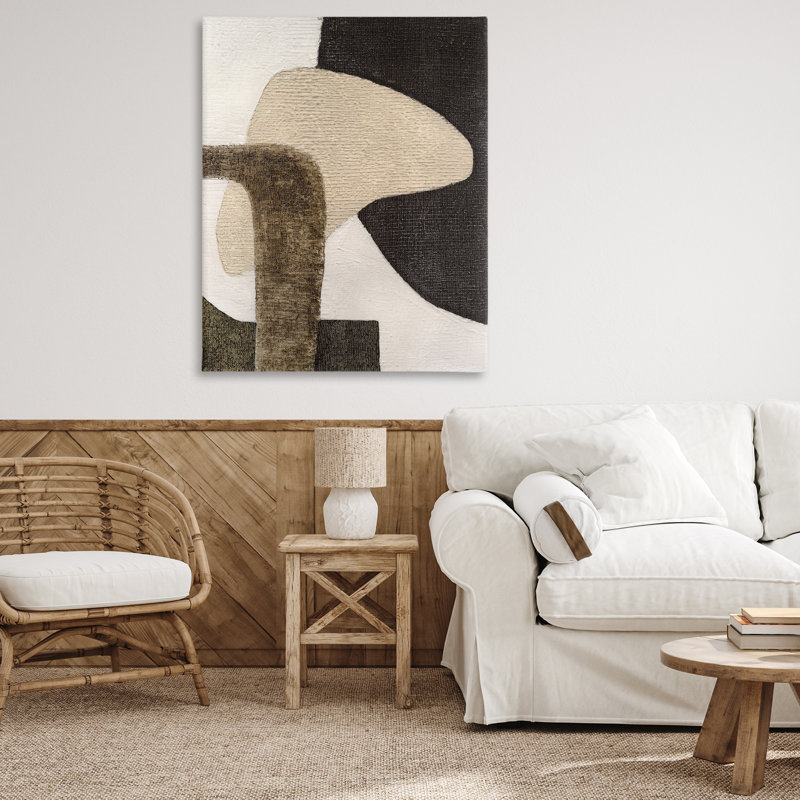 «Southwestern Neutrals», art mural sur toile flottante par Vanna Lam, H 48 po x l 36 po