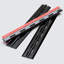 4x Black Acrylic Piano Hinges 300 mm, Self-Adhesive, No Glue Required