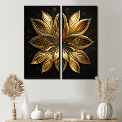 Glamourous Lily On Black I - art mural moderne