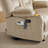 Electric Reclining Loveseat Sofa with Heat and Massage, Fabric Power Loveseat Recliner-90625492-129779161