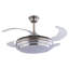 Ventilateur de plafond rétractable 42 po Aadilynn à intensité variable de 3 couleurs avec lumière DEL et télécommande