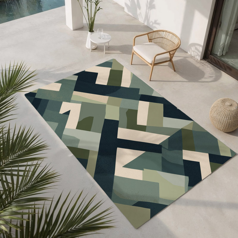 Tapis d'intérieur et d'extérieur Radiant Blooms, Rectangle 1 pi 6 po x 2 pi 6 po