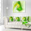 Fractale vert vif - coussin imprimé abstrait-30617618-30617614