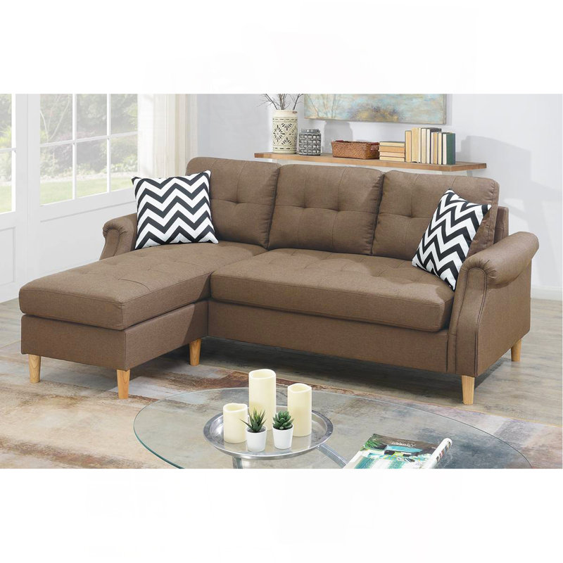 Canapé modulaire réversible Living, Light Coffee