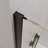 Shower Bathtub Panel Screen Single Fixed Panel, 3/8 Inch Tempered Glass, Easy Clean Glass Tub Screen (35"W X 60"H, Matte Black)