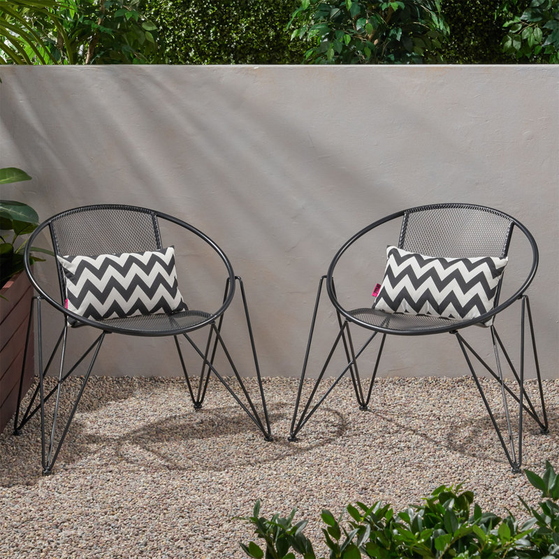 Chaise d'appoint Mechtild, Noir