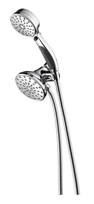 Pomme de douche double à fonctions multiples GMP avec Activtouch Universal, Chrome