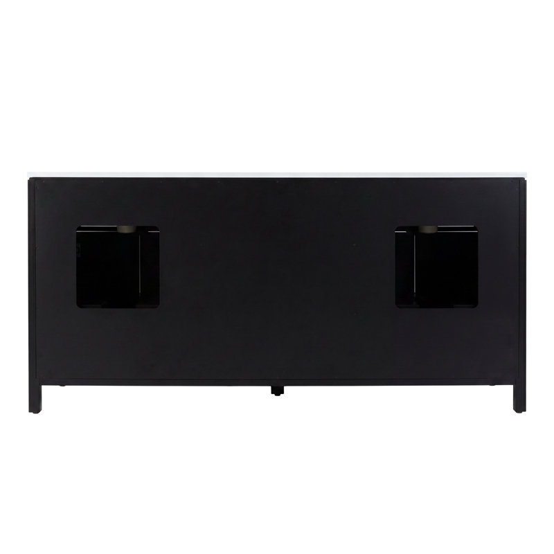 Nora 72 in. W Quartz Double Sink Bathroom Vanity Set, Antique Coffee Brown
