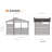 Sojag Rainier 8 x 11 ft Black Aluminum Storage Shed