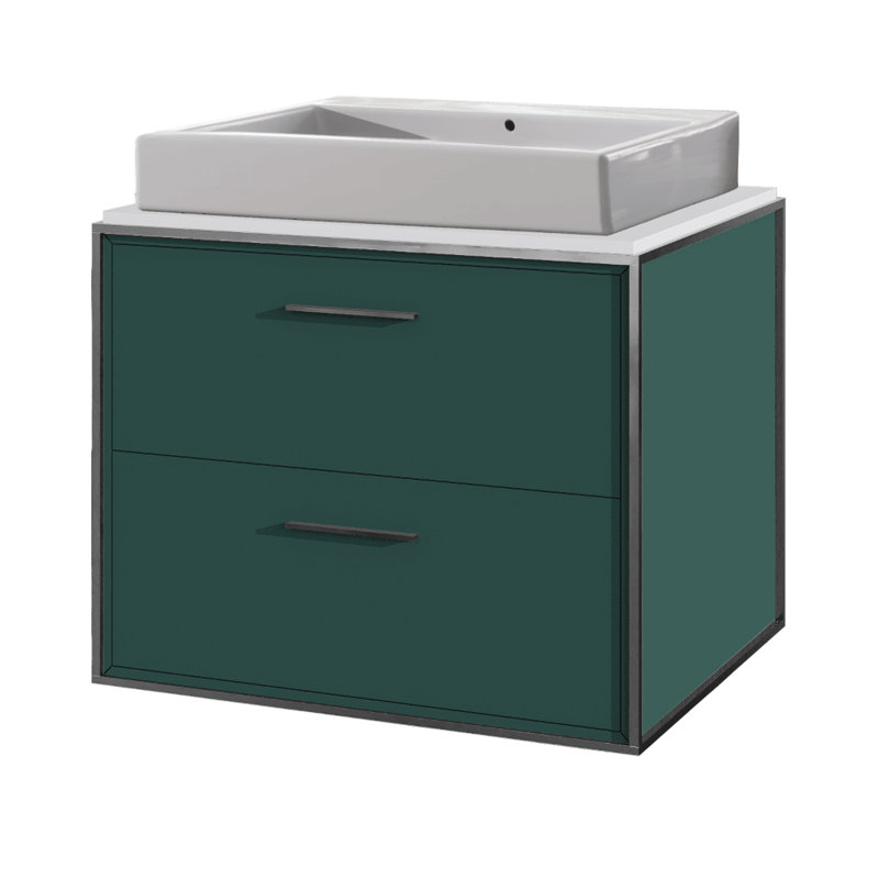 Aquaplane 22'' L Bathroom Sink, 0 Hole