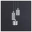Suspension cylindrique en grappe 3 lumières Garnich