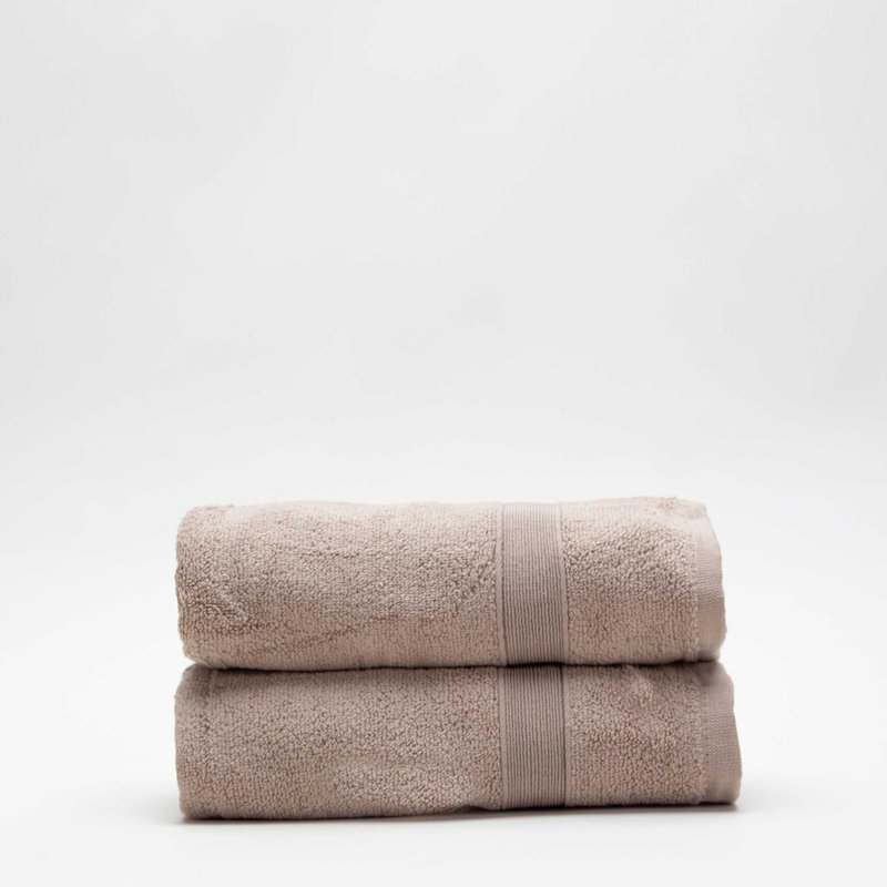 Essuie-mains en coton, Taupe