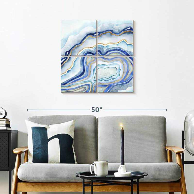 Cobalt Agate II, 26" H x 26" W