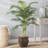 53'' Faux Palm Tree in Wood Decorative Vase