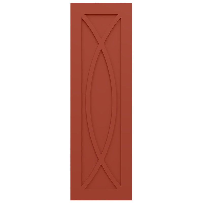 Volets de style moderne EnduraCore Composite Rosa, L 12 po, H 34 po, Feuilles colorées
