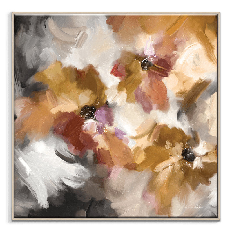 Kosciuszko Bloom by Corinne Melanie - Print, Taupe Floater Framed, 82.5cm H x 82.5cm W x 8cm D