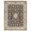 High-Quality Hand-Knotted Black And Ivory Area Rug