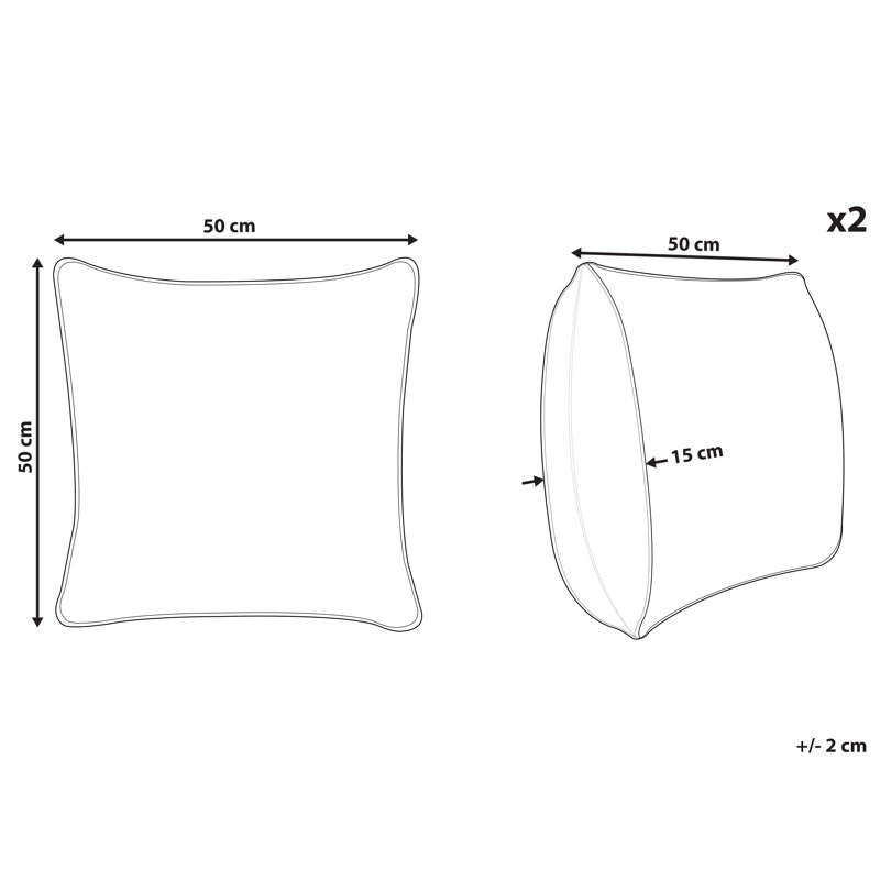 Graball Geometric Square Cushion