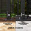 2.37m x 2.97m x 2.97m Pergola