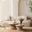 Table basse Mayzie Mango, blanc