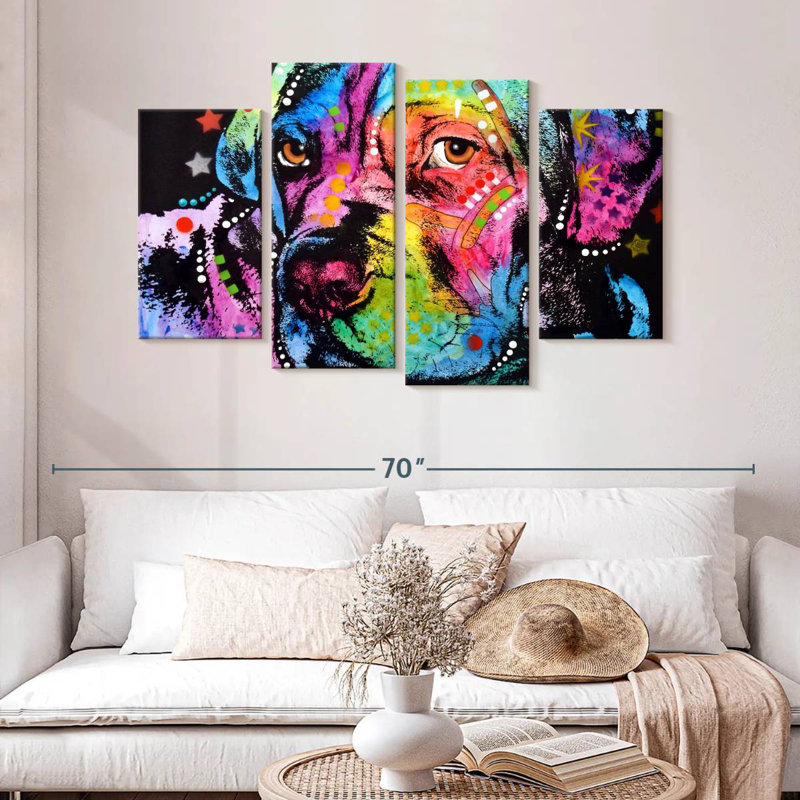 Jeune mastiff, H 32 po x l 52 po