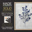 Wild Indigo II, reproduction encadrée - bois massif-1202098986