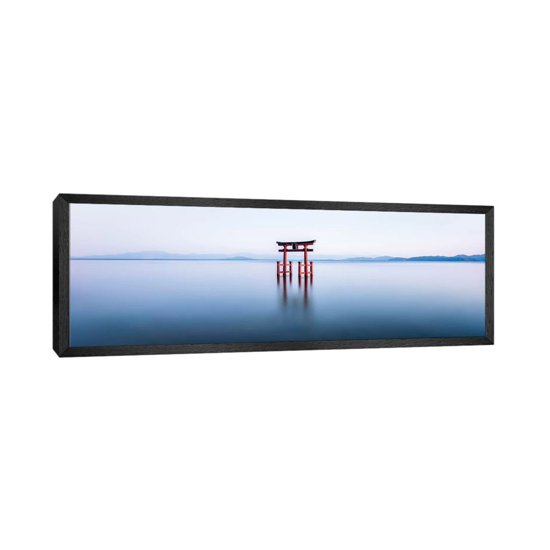 Floating Torii Gate At Lake Biwa, Japan by Jan Becke - Panoramic Print on Canvas
