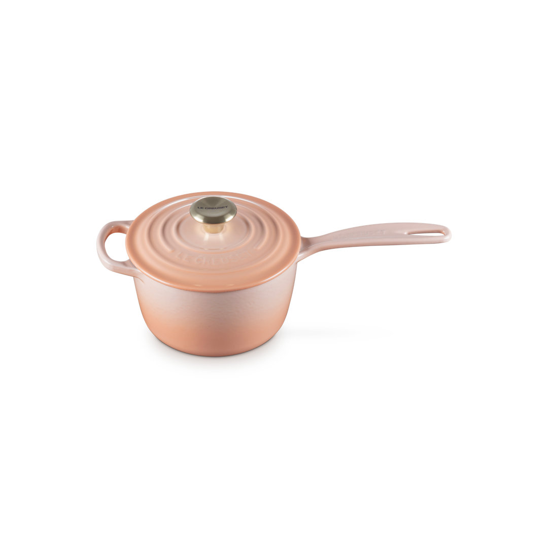 1.75 Qt. Signature Saucepan - Peche Le Creuset