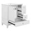Meuble-lavabo de 30 po avec lavabo simple, armoire de salle de bain moderne avec une porte et une tablette à fermeture douce et trois tiroirs-128646960
