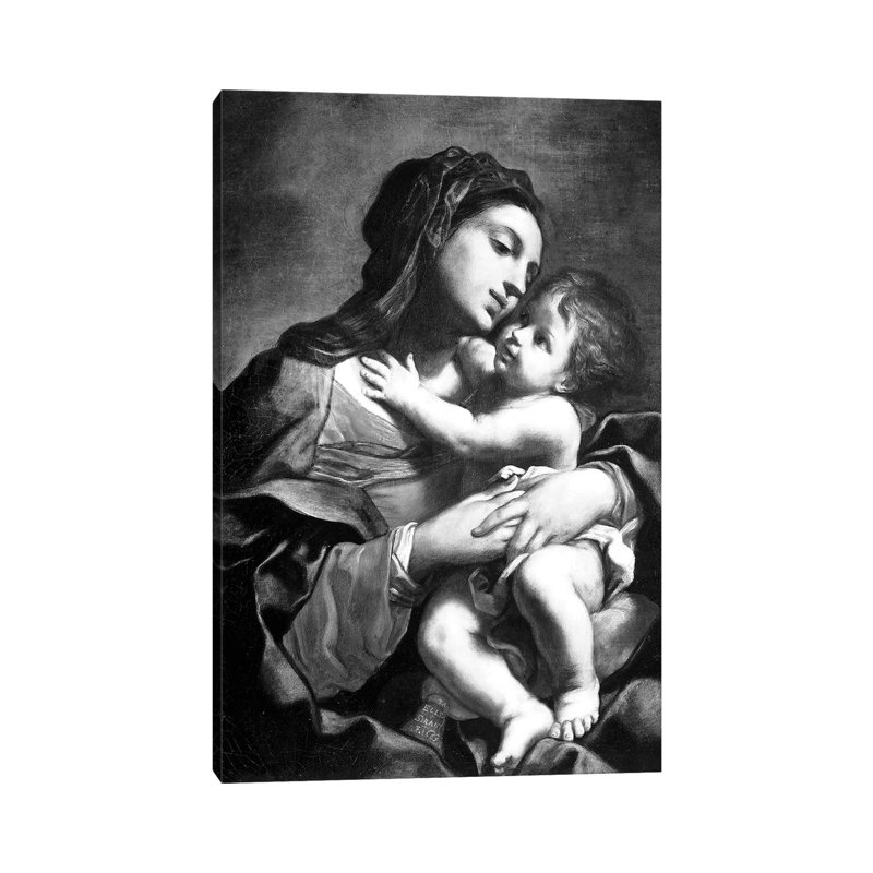 Madonna and Child 1 Piece Wrapped Canvas Painting
