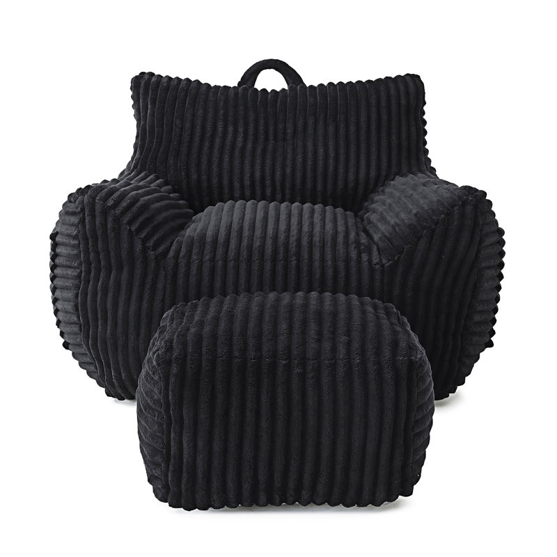 Fauteuil Lazy, Noir