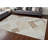 7' X 10' Beige and Brown Abstract Distressed Area Rug
