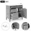 Meuble-lavabo de 36 po avec lavabo supérieur, meuble-lavabo moderne avec 2 tiroirs et tiroir escamotable, meuble-lavabo simple-429002160