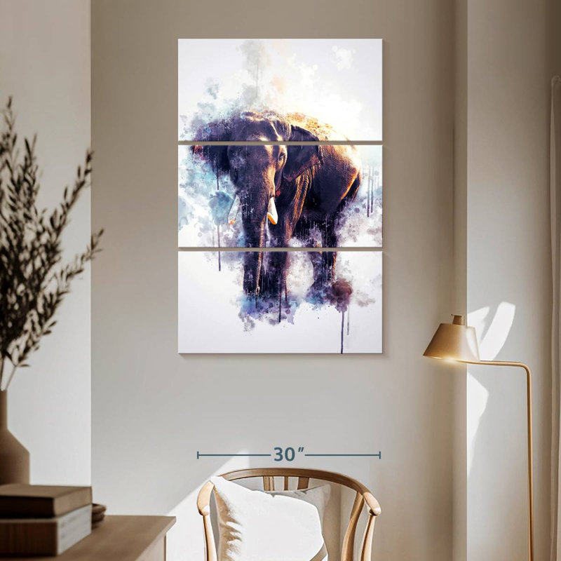 Brampt Elephant Looking, 65" H x 42" W