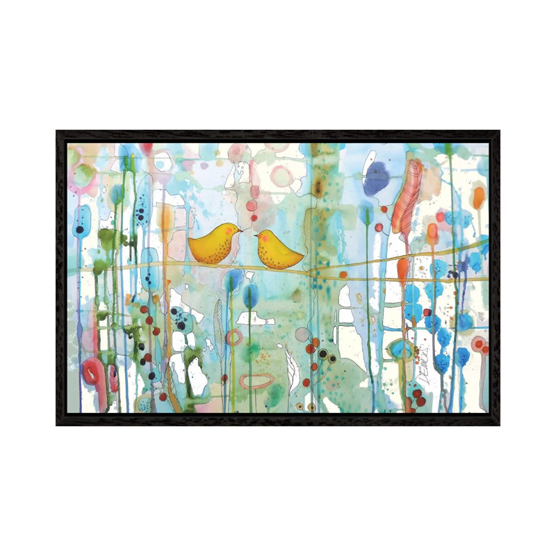 Dans Chaque Coeur by Sylvie Demers - Print on Canvas, Black Floater Framed, 152.5 cm H x 101.5 cm W