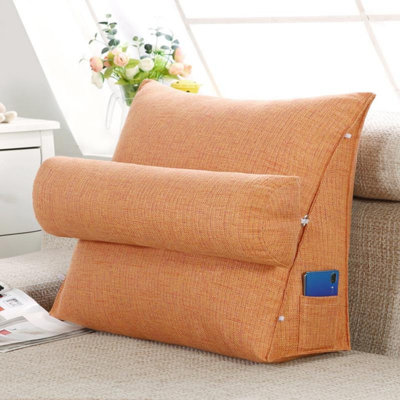 Imitate Linen Adjustable Wedge headrest Backrest Back Cushion