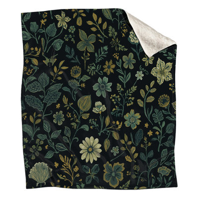 Couvertures à motif floral botanique