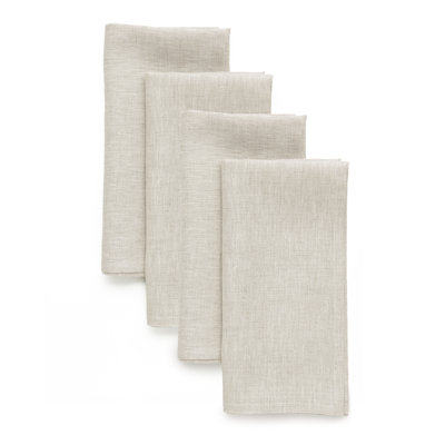 100% Pure Linen Dinner Napkins - Athena