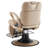 Manrico 26" Width Heavy Duty Reclining Barber Chair, Hydraulic Swivel Salon Chair Faux Leather-1092971306