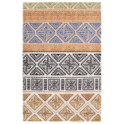 Fleshman Chequered Area Rug