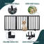 Bamboo Free Standing Pet Gate-915108690