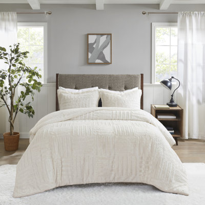 Mini ensemble d'édredon en duvet synthétique pour lit double / grand lit