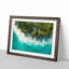 Above a Beach in the Maldives in Abstract - Framed Print-55629025-55629027