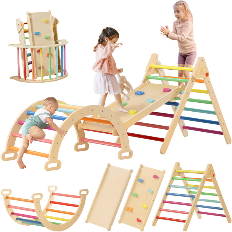 Tiny Land® 7-in-1 Rainbow Climbing Set