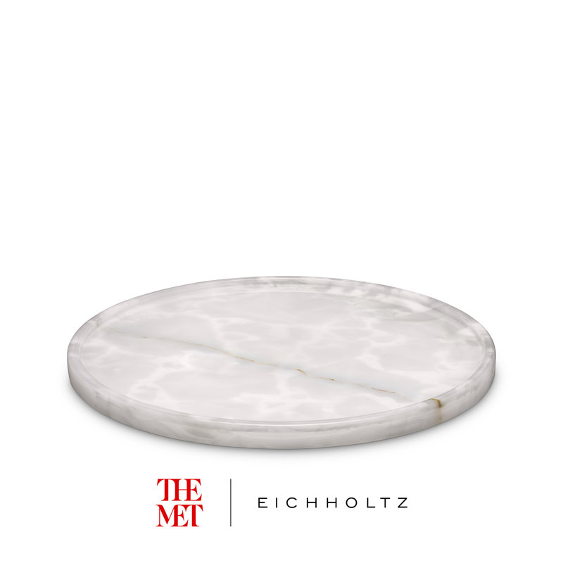 Met X Eichholtz Onyx Tray, 0.79" H x 14.17" W x 14.17" D